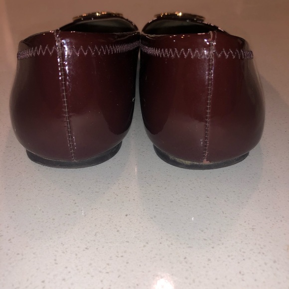 Burgundy Tory Burch Flats - Size 8 1/2 - Picture 6 of 6